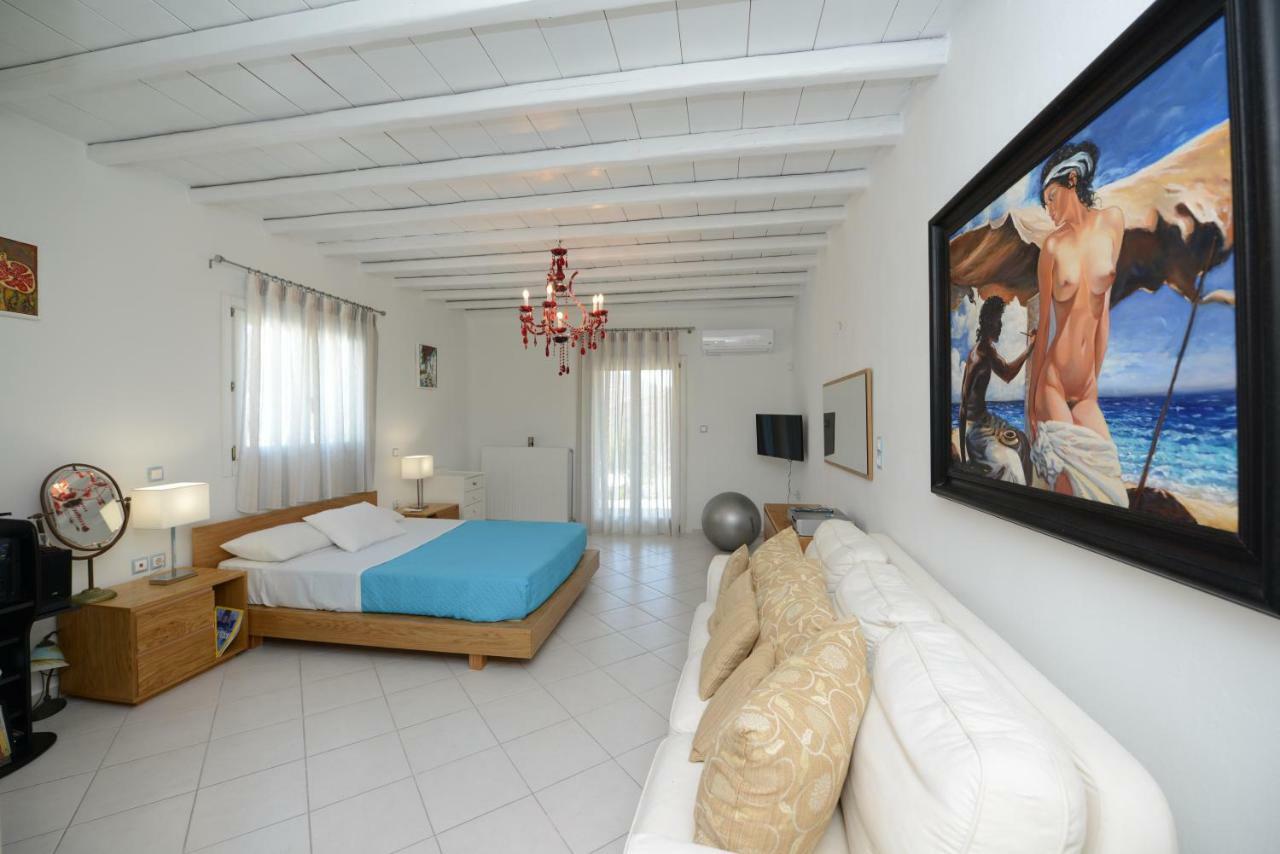 Вилла Wild View Mykonos Merchia Beach Экстерьер фото